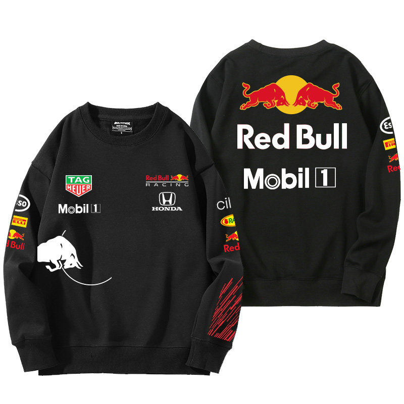 Sweatshirt Red Bull Racing Mobil 1 Coton Homme Col Rond